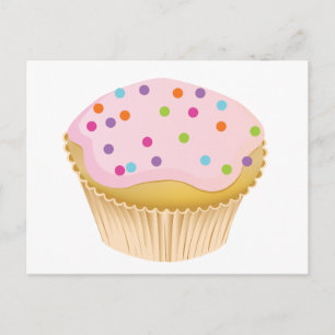 Pink Cupcake Postcard