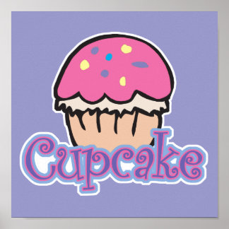 Pink Cupcake Poster