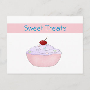 Pink Cupcake Recipe Card