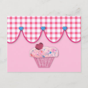 Pink Cupcake Recipe Card