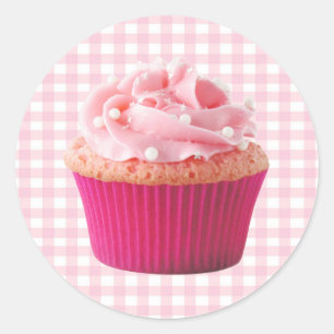 Pink Cupcake Sticker