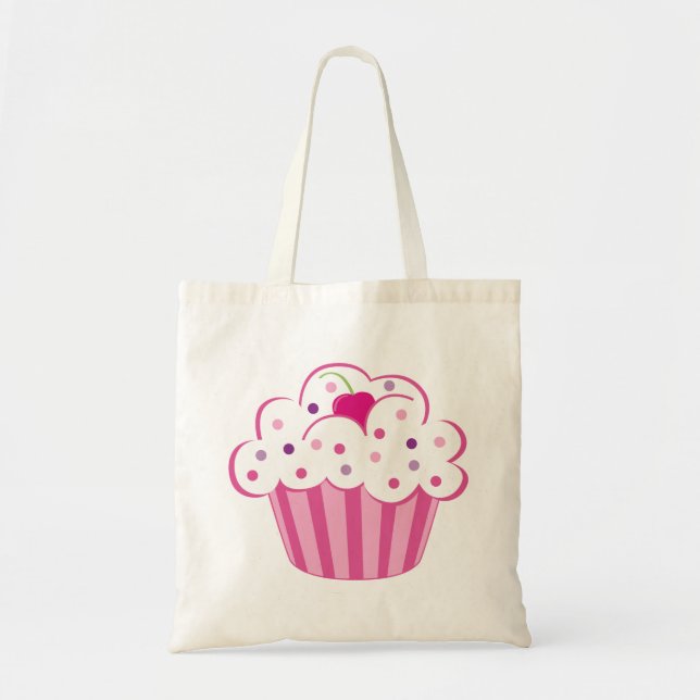 Pink Cupcake Tote Bag (Front)