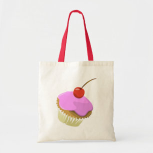 Pink cupcake tote bag