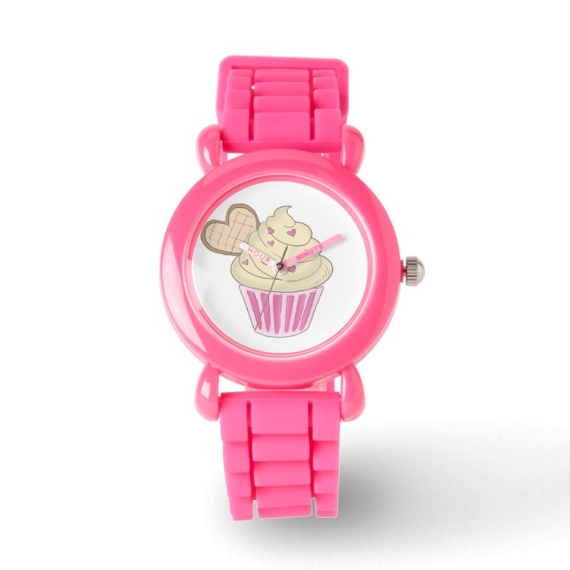 pink cupcake watch (Front)