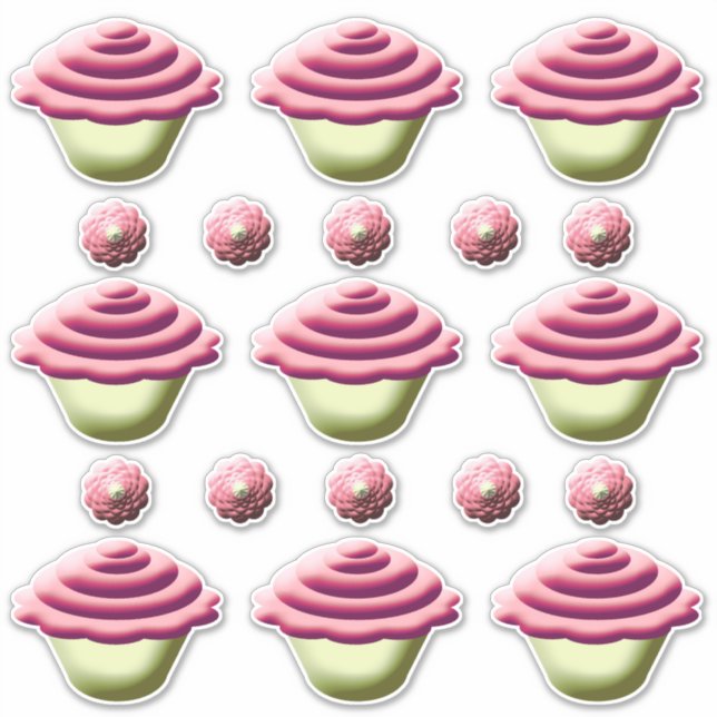 Pink Cupcakes Birthday  (Front)