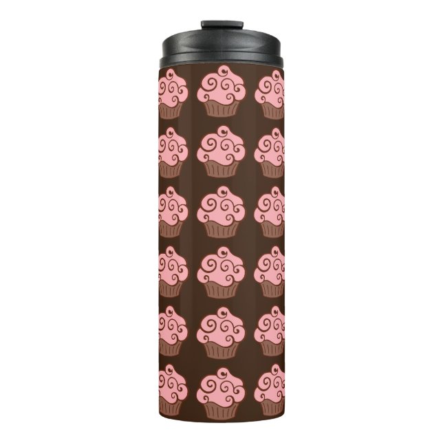 Pink Cupcakes Coffee Tumbler (Front)