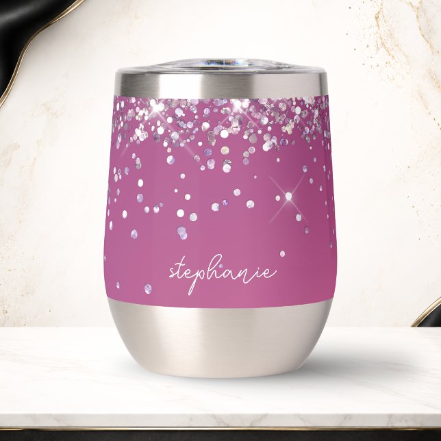 Pink Custom  (Pink Custom Thermal Wine Tumbler)