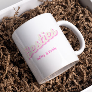 Pink Custom Barbie Inspired Best Friend Bestie Coffee Mug