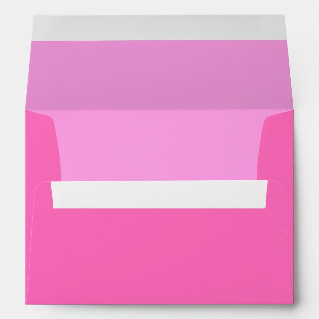 Pink Custom Greeting Card Envelopes (Back (Bottom))