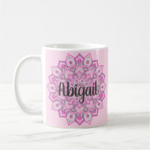 Pink Custom Mandala Mug