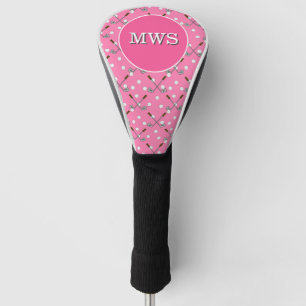 Pink Custom Monogram Golf Driver Head Cover