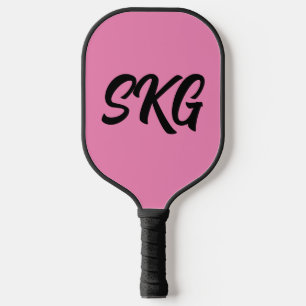 PINK CUSTOM MONOGRAM PINK PICKLEBALL PADDLE