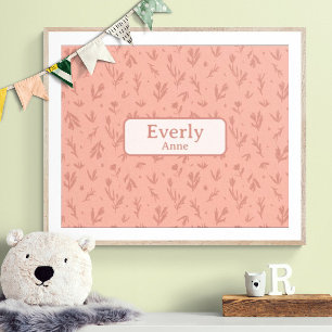 Pink Custom Name Decor Little Girls Room