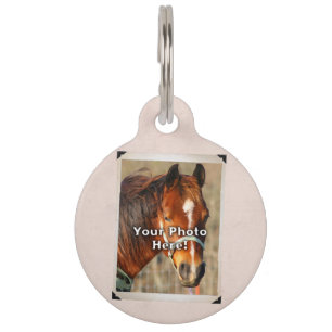 Pink Customisable Horse Tack or Blanket Tag