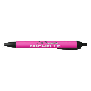PINK Customisable Name Nurse Black Ink Pen