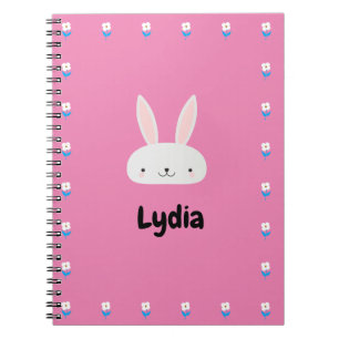 Pink Cute Bunny Notebook