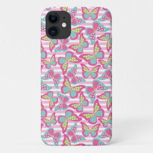 Pink Cute Butterfly iPhone 11 Case