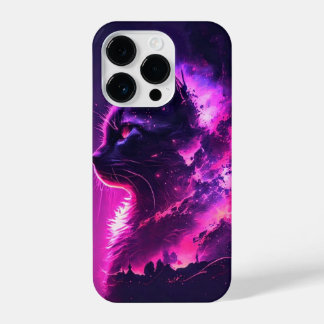 Pink Cute Cat iPhone 14 Pro Case