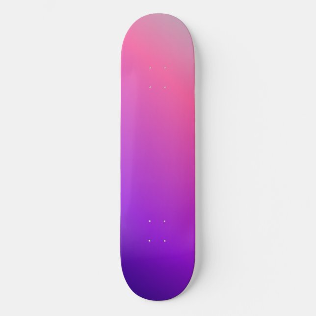 Pink Cute Colourful Aesthetic Skateboard (Front)