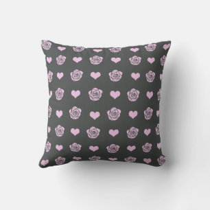 Pink Cute Cosy Modern Romantic Chic Stylish Heart Cushion