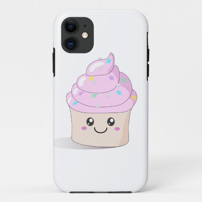 Pink Cute Cupcake Case-Mate iPhone Case (Back)
