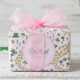 Pink, Cute & Curvy St. Patrick's Day Tissue Paper