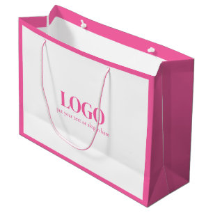 Pink Cute Custom Boutique Large Gift Bag