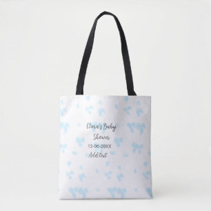Pink cute flower baby shower watercolor modern dat tote bag