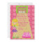 Pink, Cute, Girl Bowling Party Invitation