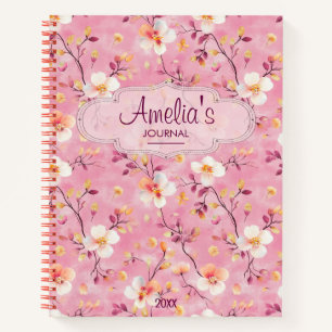 Pink Cute Girly Teen Social Anxiety Back To School Notebook
