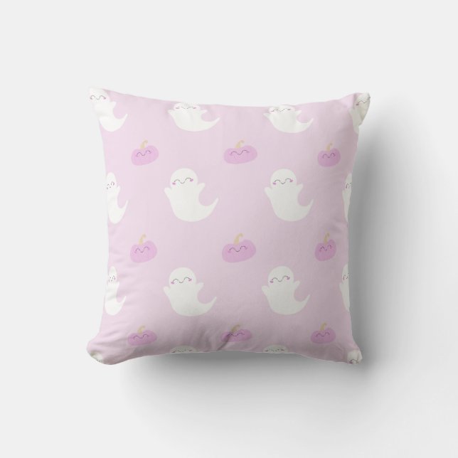 Pink Cute Halloween Cushion (Front)