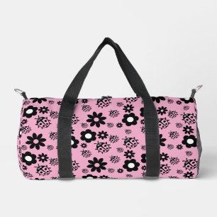 Pink Cute Ladybug Kids Duffle Bag