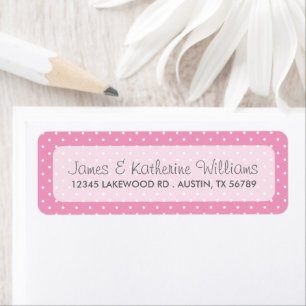 Pink Cute Polka Dots Modern Wedding