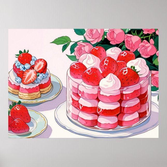 Pink cute Poster (Front)