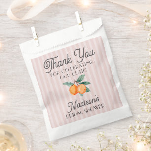 Pink Cutie Main Squeeze Citrus Bridal Shower Favour Bags