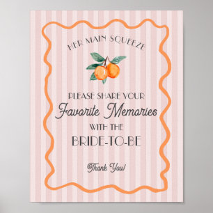 Pink Cutie Main Squeeze Favourite Memories Bride Poster