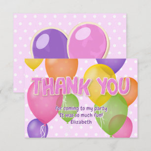 pink cutout cookies balloons birthday thank you