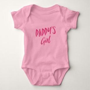 Pink Daddy's Girl Baby Bodysuit
