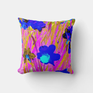 'Pink Daffodils' Throw Pillow