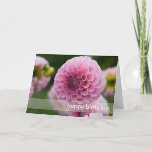 Pink Dahlia Card