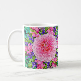 Pink Dahlia Flower  Coffee Mug