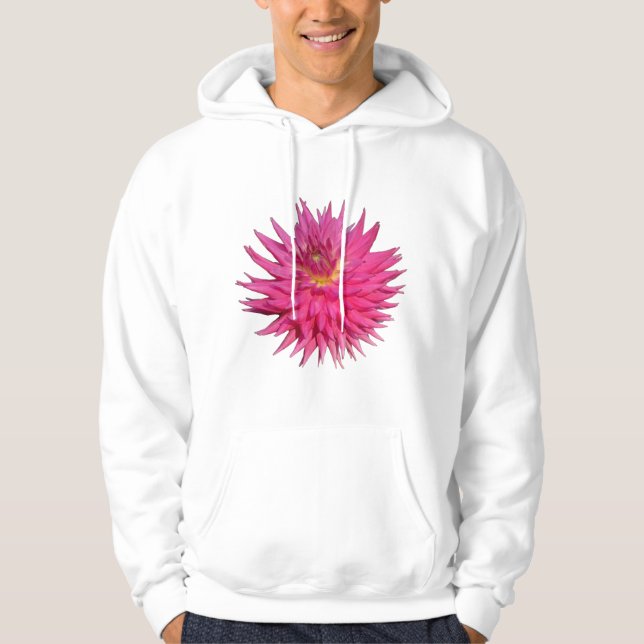 Pink Dahlia Hoodie (Front)