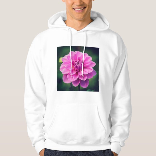 Pink Dahlia Hoodie (Front)