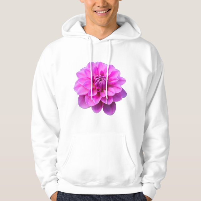 Pink Dahlia (Isolated) Hoodie (Front)