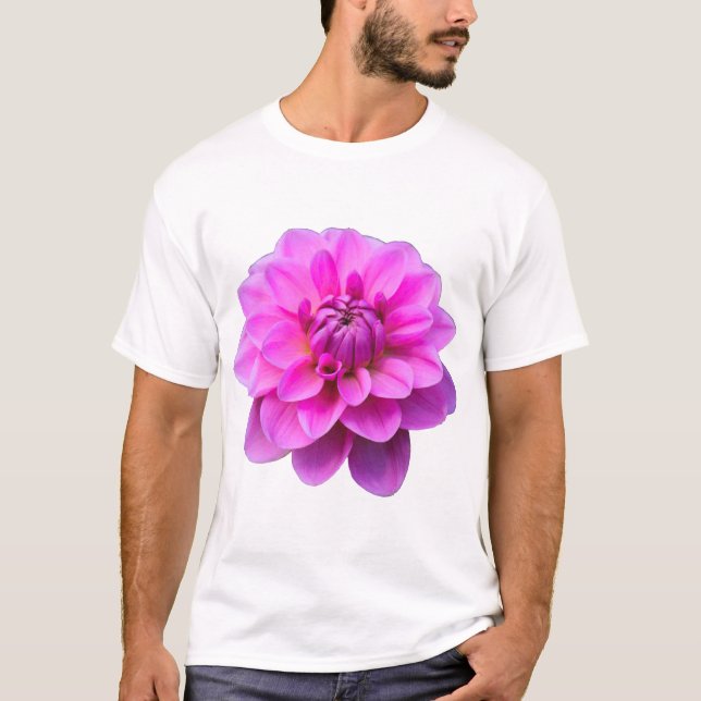 Pink Dahlia (Isolated) T-Shirt (Front)