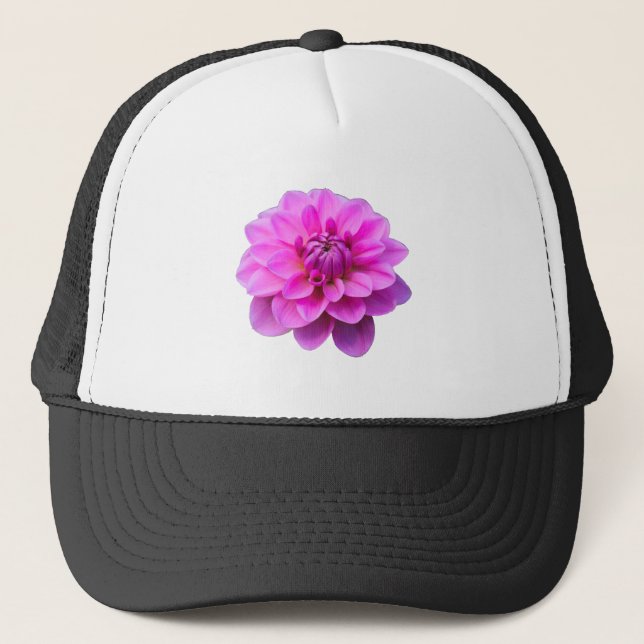 Pink Dahlia (Isolated) Trucker Hat (Front)