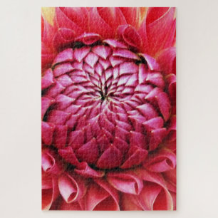 Pink Dahlia Jigsaw Puzzle
