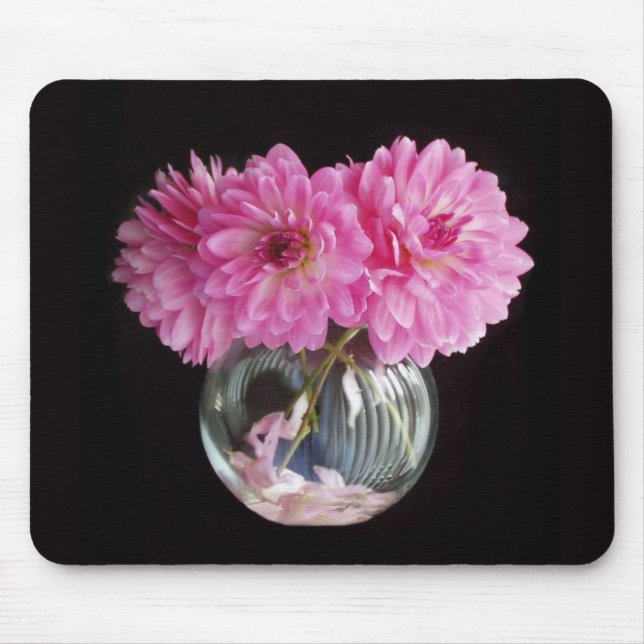Pink Dahlia Mousepad (Front)