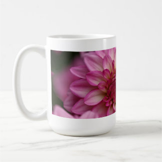 Pink dahlia mug