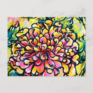 Pink Dahlia Postcard